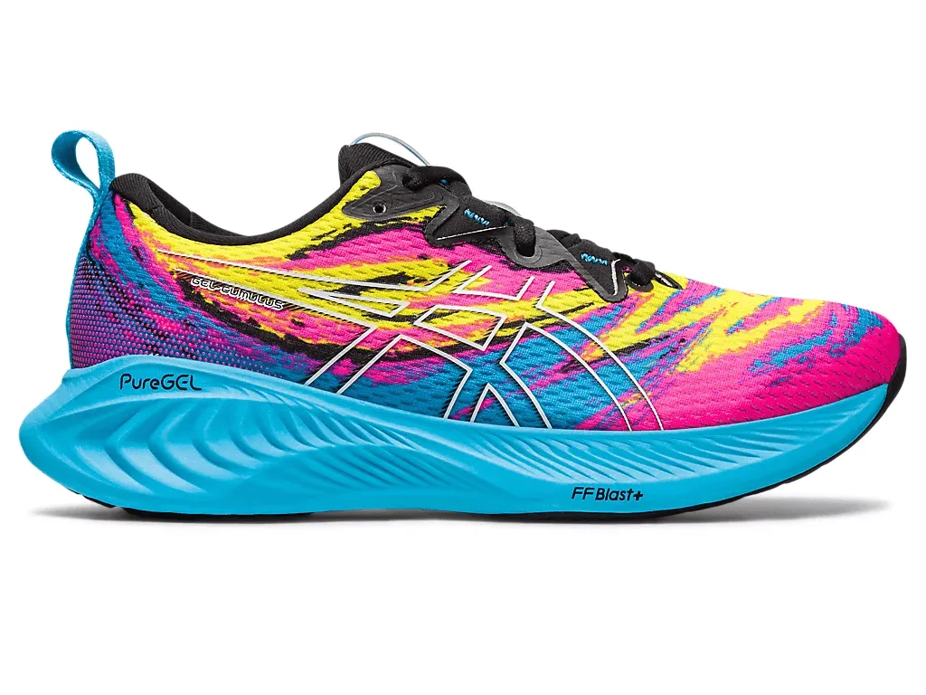 Asics America Women s Cumulus 25 400 Aquarium Vibrant Yellow